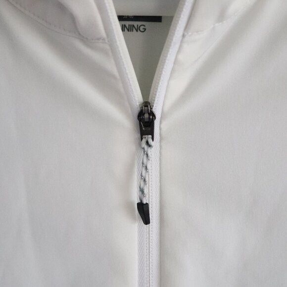 Adidas Womens Sz M White Energy Running Full Zip Sheer Activewear Light Jacket - Picture 5 of 13